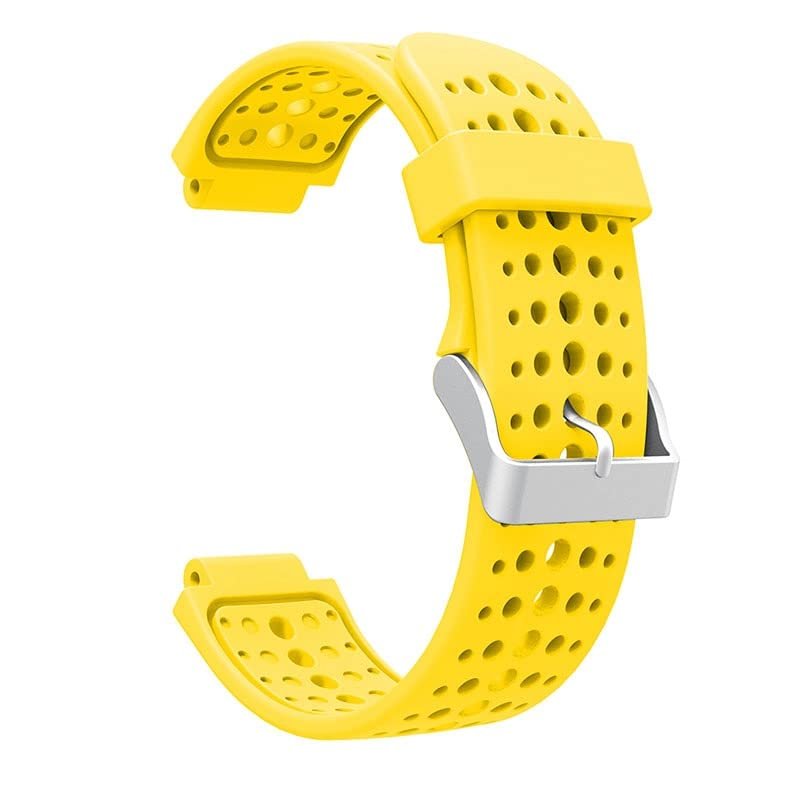 MGTCAR Watchband For Garmin Forerunner 230 620 235 735 735 XT Sport Smart Watch Replacement Bracelet Silicone Wrist Strap Watch Band (Color : Yellow)