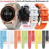EPANO Watch Band For Garmin Fenix 7S 6S/ 6S Pro Official Silicone Replacement Strap Fenix 5SPlus/D2 Delta S instinct 2 Smart watch Band 20mm (Color : Gray, Size : 20mm Fenix 6S) view 2
