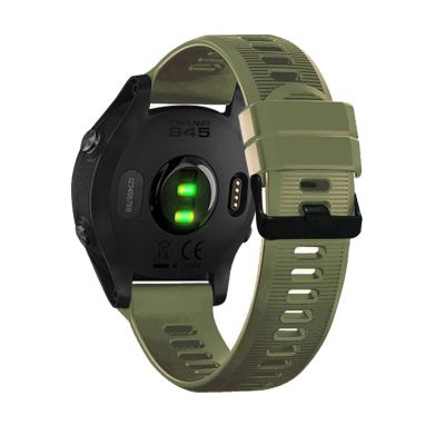 CEKGDB Watchband Straps For Garmin Forerunner 945 935 Fenix 5 Plus quatix5 Silicone Smart Watch Band Outdoor Sport 22mm Wristband Correa (Color : Army Green, Size : Forerunner 945)