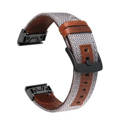 QPDRNC Strap Bracelet For Garmin Fenix 7 7X 5 5X Plus 6 6X Pro 3 3HR Watchbands Band QuickFit Leather Easyfit WristBand Epix/Instinct 2 (Color : U, Size : 26mm For Fenix 7X)