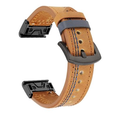 QPDRNC Strap Bracelet For Garmin Fenix 7 7X 5 5X Plus 6 6X Pro 3 3HR Watchbands Band QuickFit Leather Easyfit WristBand Epix/Instinct 2 (Color : Q, Size : For Epix)