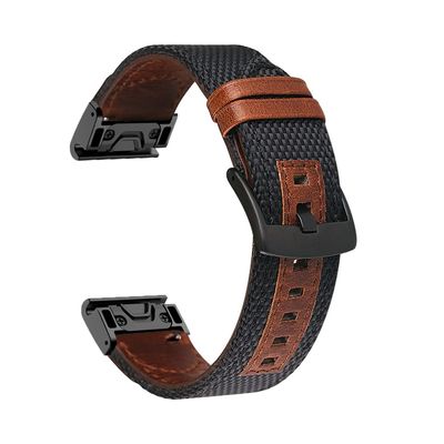 QPDRNC Strap Bracelet For Garmin Fenix 7 7X 5 5X Plus 6 6X Pro 3 3HR Watchbands Band QuickFit Leather Easyfit WristBand Epix/Instinct 2 (Color : T, Size : For Instinct2)