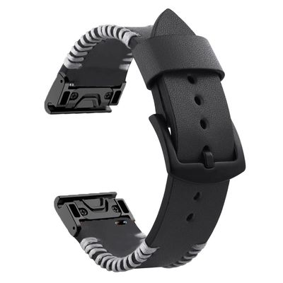 QPDRNC Strap Bracelet For Garmin Fenix 7 7X 5 5X Plus 6 6X Pro 3 3HR Watchbands Band QuickFit Leather Easyfit WristBand Epix/Instinct 2 (Color : Medium, Size : 22mm Fenix 5 6 Pro)
