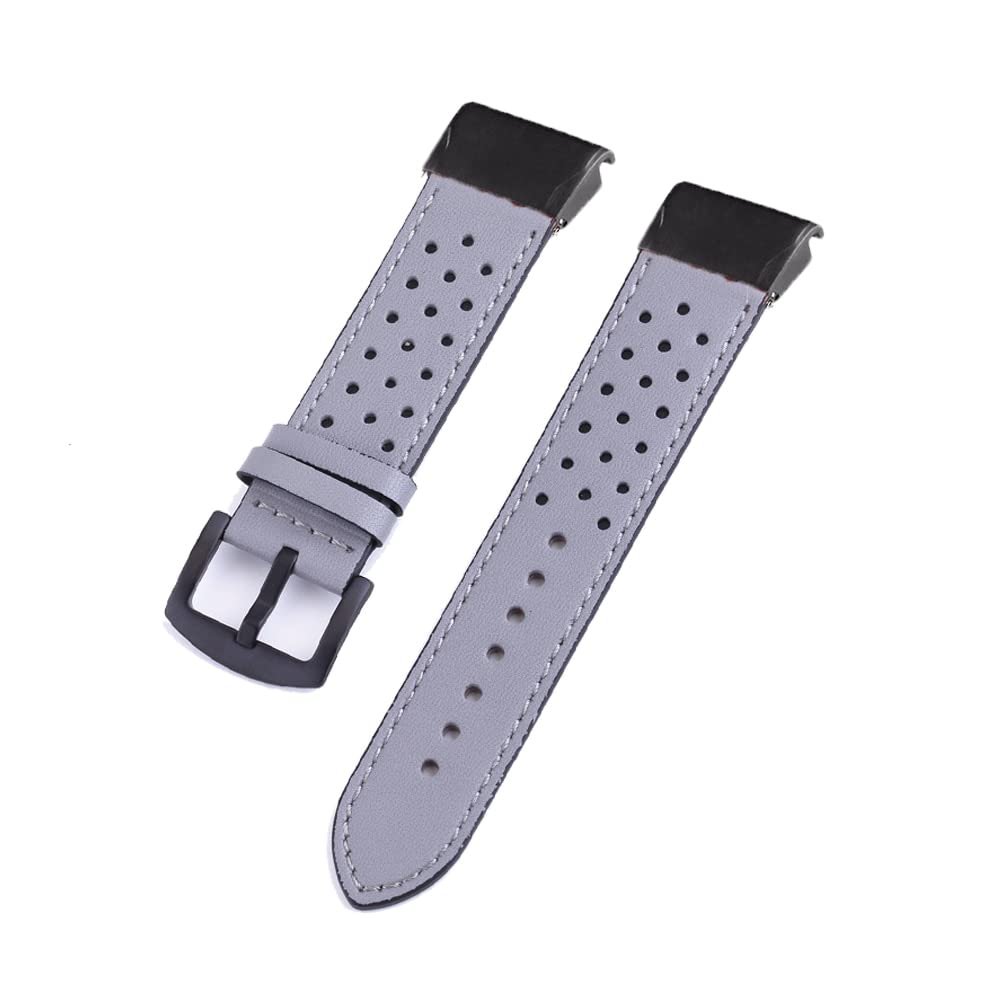 QPDRNC Strap Bracelet For Garmin Fenix 7 7X 5 5X Plus 6 6X Pro 3 3HR Watchbands Band QuickFit Leather Easyfit WristBand Epix/Instinct 2 (Color : L, Size : 26mm Fenix 5X 6X)