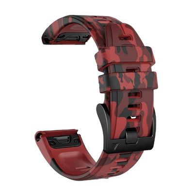 QPDRNC 26 22mm Silicone Quick Release Watchband For Garmin Fenix 7 7X 6 6X Pro 5X 5 Plus 3 HR MK2 Easyfit Smart Watch Wrist Band Correa (Color : Medium, Size : 22mm For Epix)