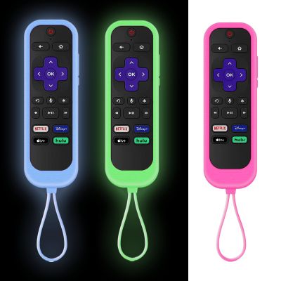 3Pack Remote Controls Cover fits for Westinghouse Roku TV | Onn Roku | TCL Hisense Roku Silicone Protective Controller Sleeve Universal for Roku Remote Cover with Ttracker