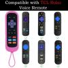 3Pack Remote Controls Cover fits for Westinghouse Roku TV | Onn Roku | TCL Hisense Roku Silicone Protective Controller Sleeve Universal for Roku Remote Cover with Ttracker view 2