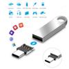 2 pcs Mini USB C to USB A 3.0 Adapter Convert Connector Premium Aluminum ForMacBook Pr view 3