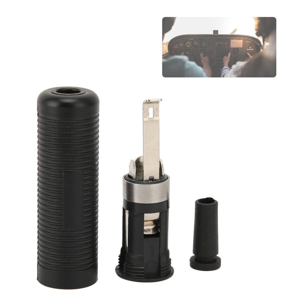 KUIDAMOS Helicopter Plug Headset Adapter, Helicopter Headset Adapter Helicopter Headphone Adapter Professional Easy to Install Female for Headset Adapters and U174/U Solder Type Connectors