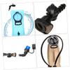 CORHAD Water Bag Suction Nozzle Replacement Bite Valve Bag Bladder Silicone Bite Valve Quick Release Suction Nozzle Silicone Hydration Nozzles Hydrated Child Silica Gel Black view 2