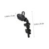 CORHAD Water Bag Suction Nozzle Replacement Bite Valve Bag Bladder Silicone Bite Valve Quick Release Suction Nozzle Silicone Hydration Nozzles Hydrated Child Silica Gel Black view 4