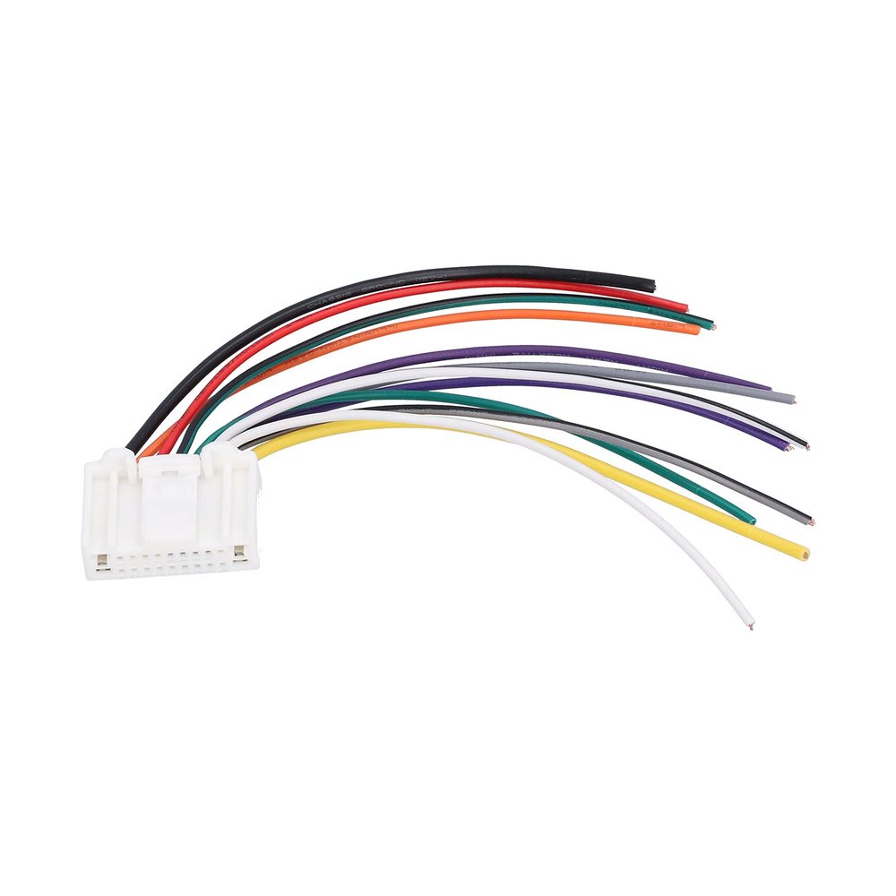 Audio Wire Harness, 12 Pin Dual Audio Harness Stable for Dual Stereo System Replacement for Nissan Tiida Car