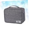 CAXUSD Cable Carrying Case Electronics Bag Separated Sections Travel Pouch for Smartphone Tablet Power Bank view 2