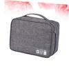 CAXUSD Cable Carrying Case Electronics Bag Separated Sections Travel Pouch for Smartphone Tablet Power Bank view 4