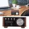 Bluetooth 5.0 Power Amplifier 2 Channel HiFi Digital Amplifier Wood Cabinet DC9V-24V USB Input for Home Theater view 3