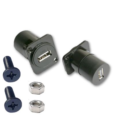 1 RJ45 HDMI USB 2.0 3.0 RCA BNC 3.5 CAT.6 CAT.3 CAT.5E Panel mounting Coupler with Screw Hole Cable, Shielded D-Type-C RJ45 Connector, Female to Female Straight Through XLR Socket