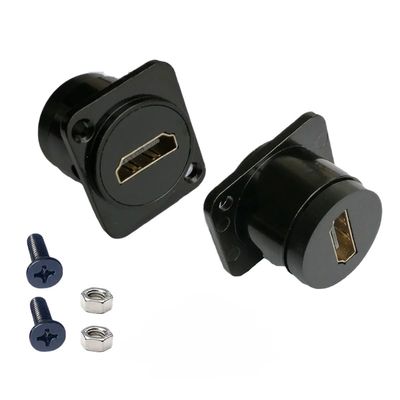 1 RJ45 HDMI USB 2.0 3.0 RCA BNC 3.5 CAT.6 CAT.3 CAT.5E Panel mounting Coupler with Screw Hole Cable, Shielded D-Type-C RJ45 Connector, Female to Female Straight Through XLR Socket