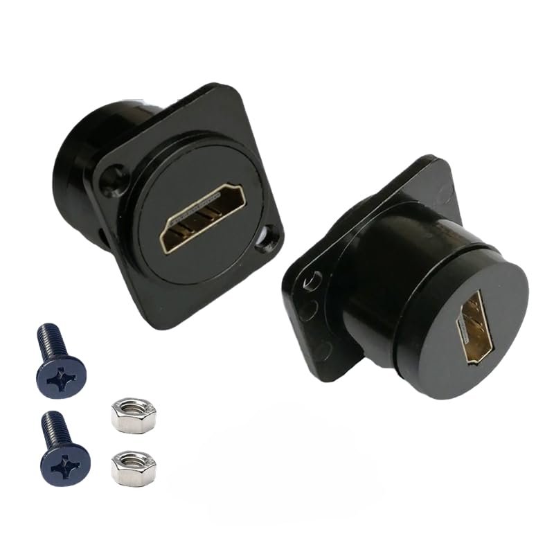 1 RJ45 HDMI USB 2.0 3.0 RCA BNC 3.5 CAT.6 CAT.3 CAT.5E Panel mounting Coupler with Screw Hole Cable, Shielded D-Type-C RJ45 Connector, Female to Female Straight Through XLR Socket