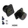 1 RJ45 HDMI USB 2.0 3.0 RCA BNC 3.5 CAT.6 CAT.3 CAT.5E Panel mounting Coupler with Screw Hole Cable, Shielded D-Type-C RJ45 Connector, Female to Female Straight Through XLR Socket view 2