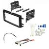 Double DIN Car Stereo Radio Install Dash Kit, Wire Harness, and Antenna Adapter Made for Ford: 2004-2008 F-150 (2004 No Heritage), 2005-2010 Super Duty F-250/350/450/550 -Includes Subwoofer Wire view 1