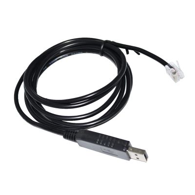 Artemisia FTDI FT232RL CHIP USB to RJ11 RJ12 RS485 Converter Serial Communication Cable for HE GUI Neng Solar MPPT Controller to PC (Size : 1.8m, Color : Black)