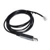 Artemisia FTDI FT232RL CHIP USB to RJ11 RJ12 RS485 Converter Serial Communication Cable for HE GUI Neng Solar MPPT Controller to PC (Size : 1.8m, Color : Black) view 1