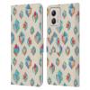 Head Case Designs Officially Licensed Micklyn Le Feuvre Floating Gems Patterns Leather Book Wallet Case Cover Compatible with Motorola Moto G53 5G view 1