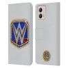 Head Case Designs Officially Licensed WWE Smackdown Women's Champion Title Belts Leather Book Wallet Case Cover Compatible with Motorola Moto G53 5G view 1