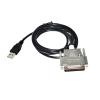 Artemisia RS232 Serial Modem Cable for P/N 68-1247-504 480-7996-00 USB A 2.0 / D-SUB9PIN DB9 Female to D-SUB25PIN DB25 Male Adapter KABLE (Size : 3.6m, Color : DB9 to DB25) view 2