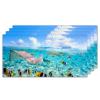 Styubn Office Fluorescent Light Cover 4 Pack Tropical Underwater World Film Insert for Ceiling Light Reducing Glare Harsh Flicker4 x 2 Feet(47.2in X 23.6in) view 2