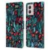 Head Case Designs Officially Licensed Micklyn Le Feuvre Walks At Night Watercolour Garden Leather Book Wallet Case Cover Compatible with Motorola Moto G53 5G view 1