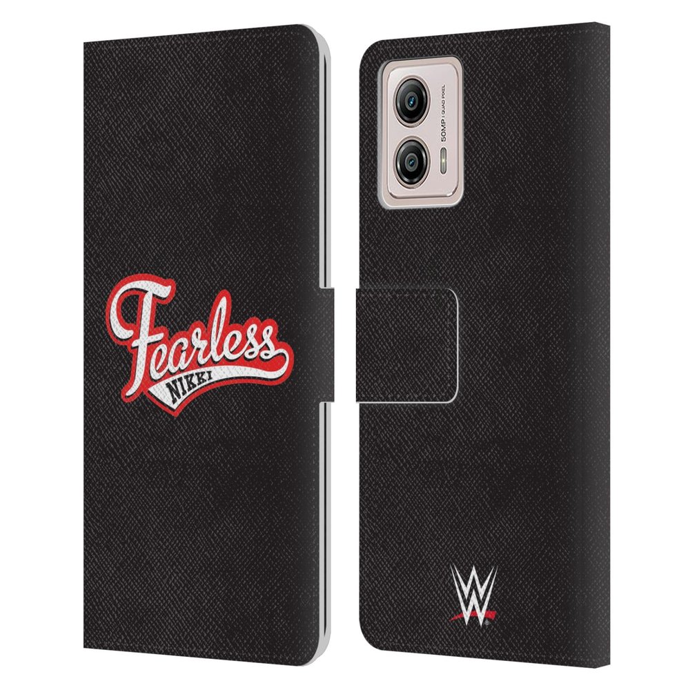 Head Case Designs Officially Licensed WWE Fearless Nikki Bella Leather Book Wallet Case Cover Compatible with Motorola Moto G53 5G