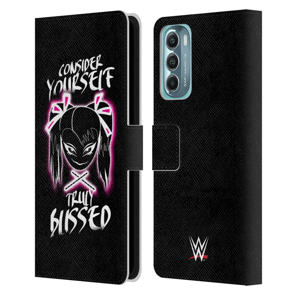 Head Case Designs Officially Licensed WWE Alexa Bliss Truly Blissed Superstars 9 Leather Book Wallet Case Cover Compatible with Motorola Moto G Stylus 5G (2022)