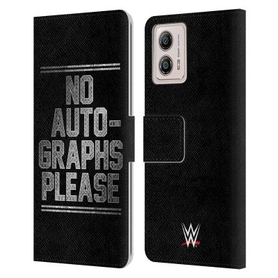 Head Case Designs Officially Licensed WWE The Miz No Autographs Please Superstars 6 Leather Book Wallet Case Cover Compatible with Motorola Moto G53 5G