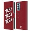 Head Case Designs Officially Licensed WWE Yes Yes Yes Daniel Bryan Leather Book Wallet Case Cover Compatible with Motorola Moto G Stylus 5G (2022) view 1