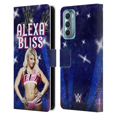 Head Case Designs Officially Licensed WWE LED Image Alexa Bliss Leather Book Wallet Case Cover Compatible with Motorola Moto G Stylus 5G (2022)