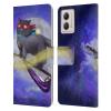 Head Case Designs Officially Licensed Ash Evans Fly By Black Cats Leather Book Wallet Case Cover Compatible with Motorola Moto G53 5G view 1