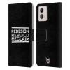 Head Case Designs Officially Licensed WWE Redesign, Rebuild, Reclaim Seth Rollins Leather Book Wallet Case Cover Compatible with Motorola Moto G53 5G view 1