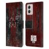 Head Case Designs Officially Licensed AMC The Walking Dead Walker Bait Typography Leather Book Wallet Case Cover Compatible with Motorola Moto G53 5G view 1