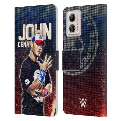 Head Case Designs Officially Licensed WWE John Cena Superstars Leather Book Wallet Case Cover Compatible with Motorola Moto G53 5G