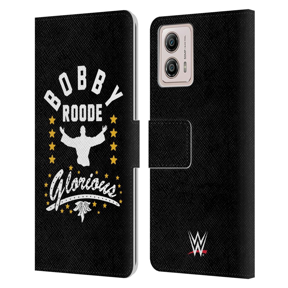 Head Case Designs Officially Licensed WWE Bobby Roode Glorious Superstars 6 Leather Book Wallet Case Cover Compatible with Motorola Moto G53 5G