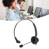 JERYS Telephone Headset, Single Ear Headset, Noise Cancelling Single Ear Customer Service Headphone Ergonomically for Conference Calls for Dictation for Call Center for Business view 3