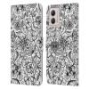 Head Case Designs Officially Licensed Micklyn Le Feuvre Hand Drawn Floral Florals 2 Leather Book Wallet Case Cover Compatible with Motorola Moto G53 5G view 1