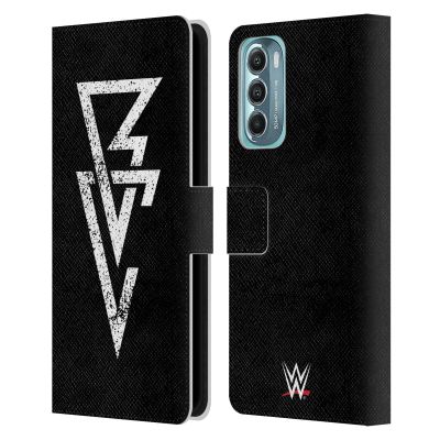 Head Case Designs Officially Licensed WWE Logo Finn Blor Leather Book Wallet Case Cover Compatible with Motorola Moto G Stylus 5G (2022)