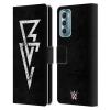 Head Case Designs Officially Licensed WWE Logo Finn Blor Leather Book Wallet Case Cover Compatible with Motorola Moto G Stylus 5G (2022) view 1