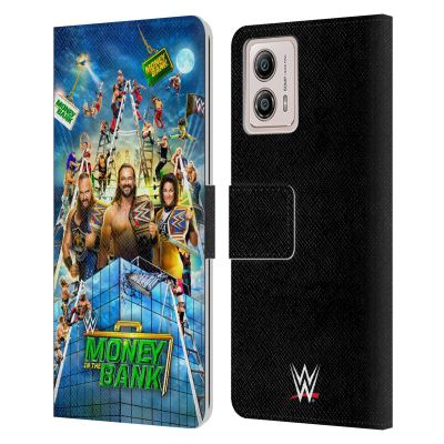Head Case Designs Officially Licensed WWE Braun, Drew & Bayley 2020 Money in The Bank Leather Book Wallet Case Cover Compatible with Motorola Moto G53 5G