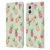 Head Case Designs Officially Licensed Ninola Pineapple Lime Mix Patterns Leather Book Wallet Case Cover Compatible with Motorola Moto G53 5G view 1