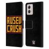Head Case Designs Officially Licensed WWE Logo Rusev Leather Book Wallet Case Cover Compatible with Motorola Moto G53 5G view 1