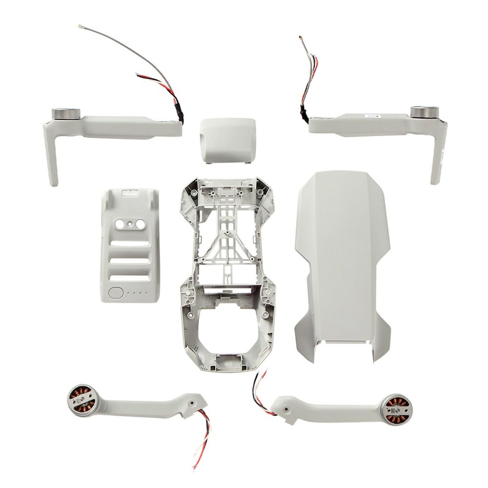 SeiZed Arm for DJI Mavic Mini 2 Body Shell Middle Frame Bottom Shell Upper Cover Replacement Repair Spare Parts (Color : 8 in 1 coombo-01)