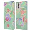 Head Case Designs Officially Licensed Micklyn Le Feuvre Iridescent Bubbles Patterns Leather Book Wallet Case Cover Compatible with Motorola Moto G53 5G view 1